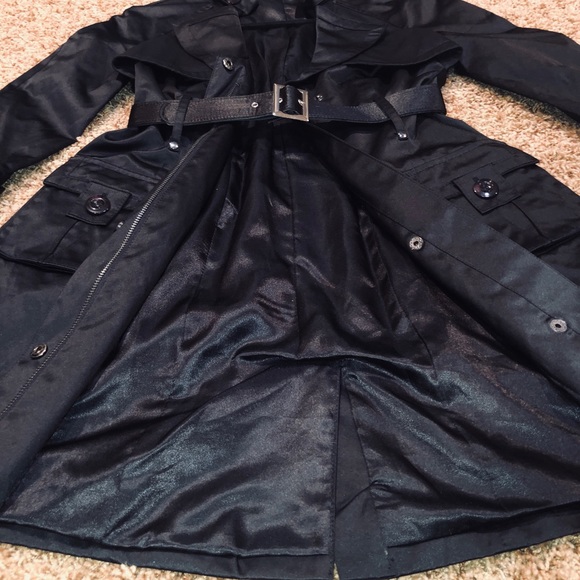 Bebe Black Coat/Jacket Like New - Picture 7 of 7
